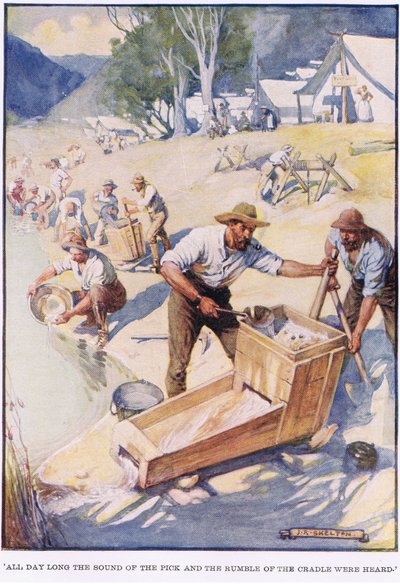 All Day Long the Sound of Pick and the Rumble of the Cradle Were Heard by Joseph Ratcliffe Skelton